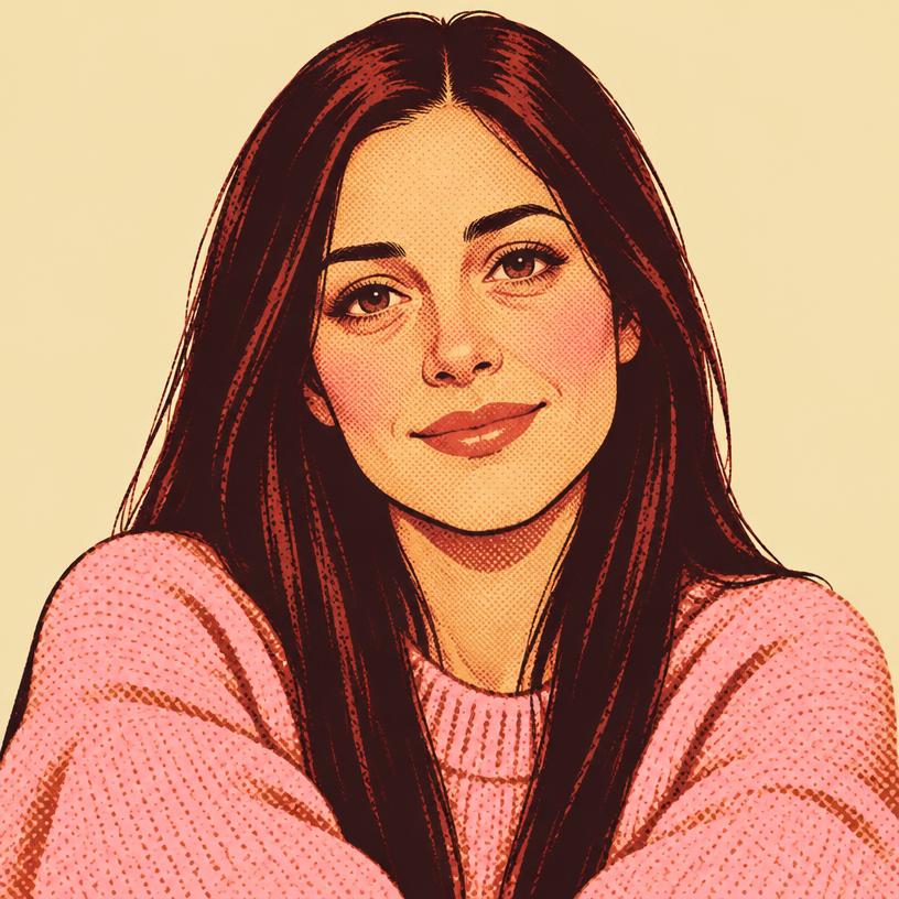 Retrato ilustrado de Júlia